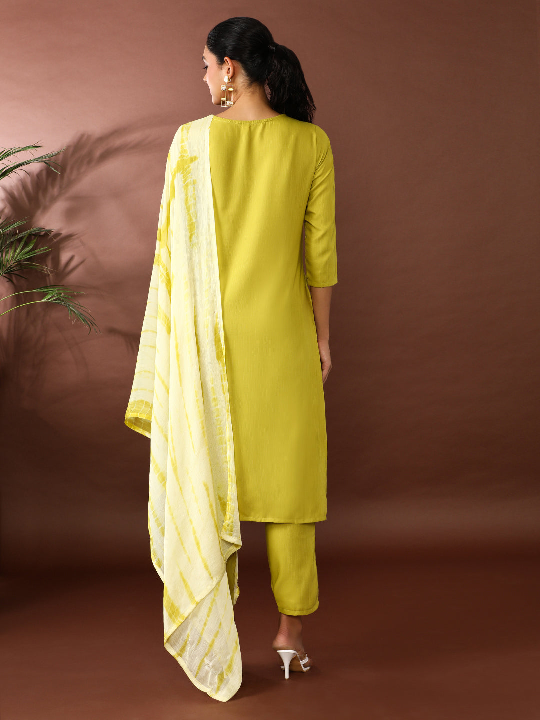 Floral Embroidered Kurta & Trousers Sets