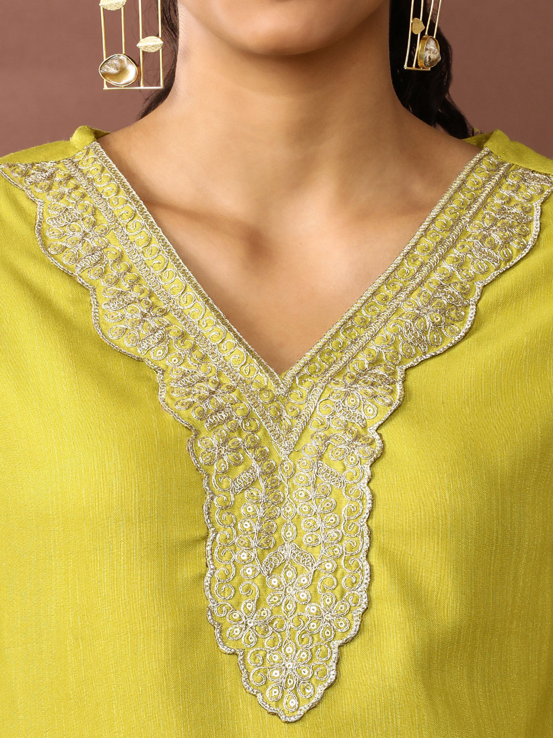 Floral Embroidered Kurta & Trousers Sets