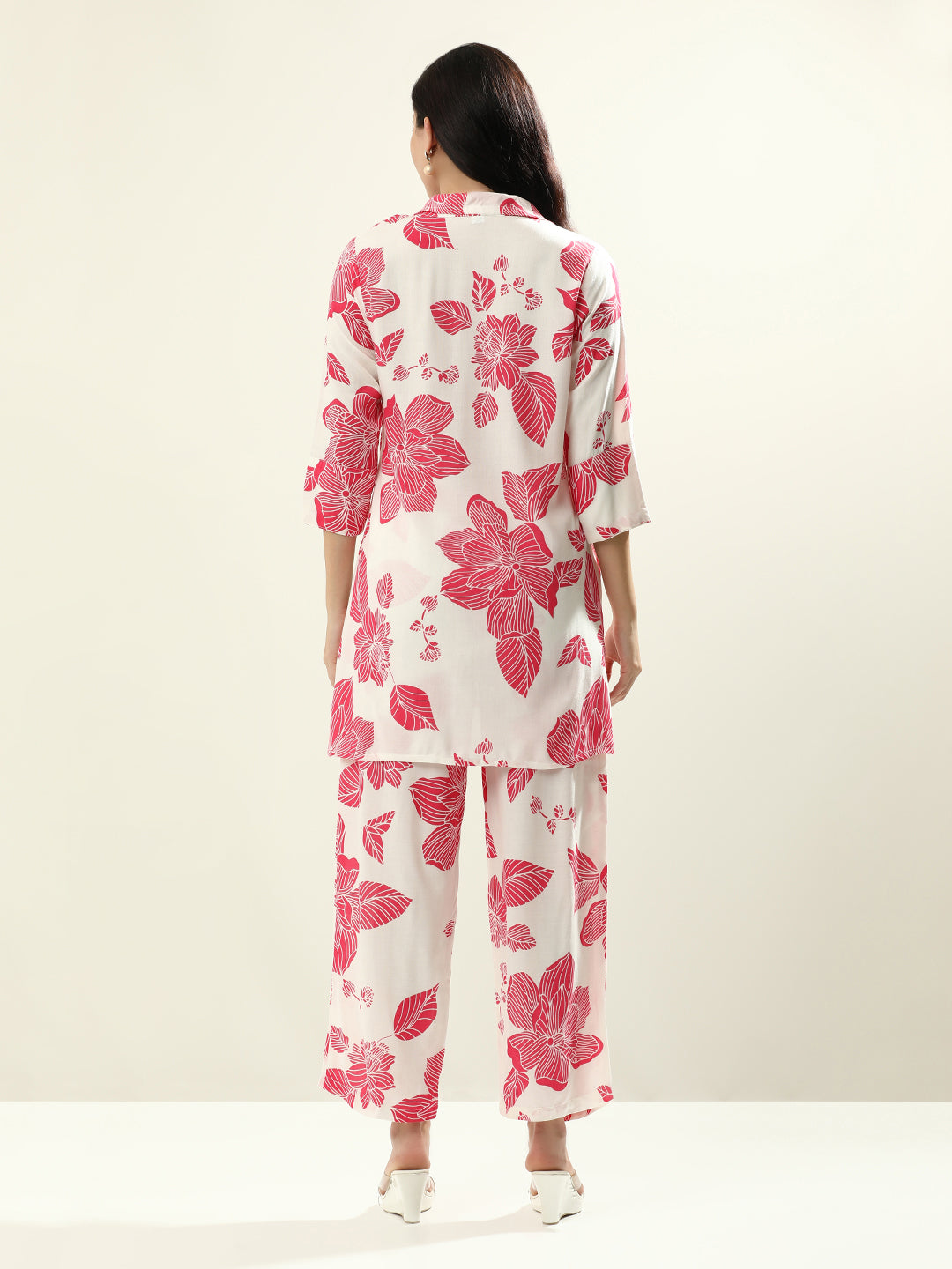 Printed Floral Pure Cotton Kurta Sets