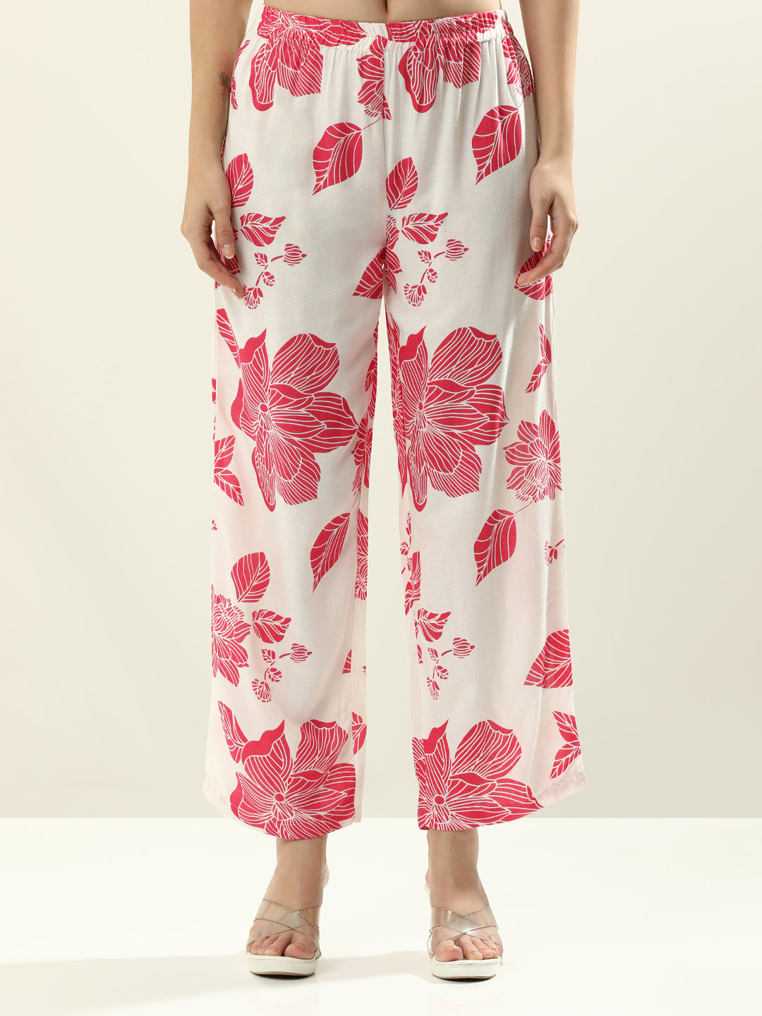 Printed Floral Pure Cotton Kurta Sets