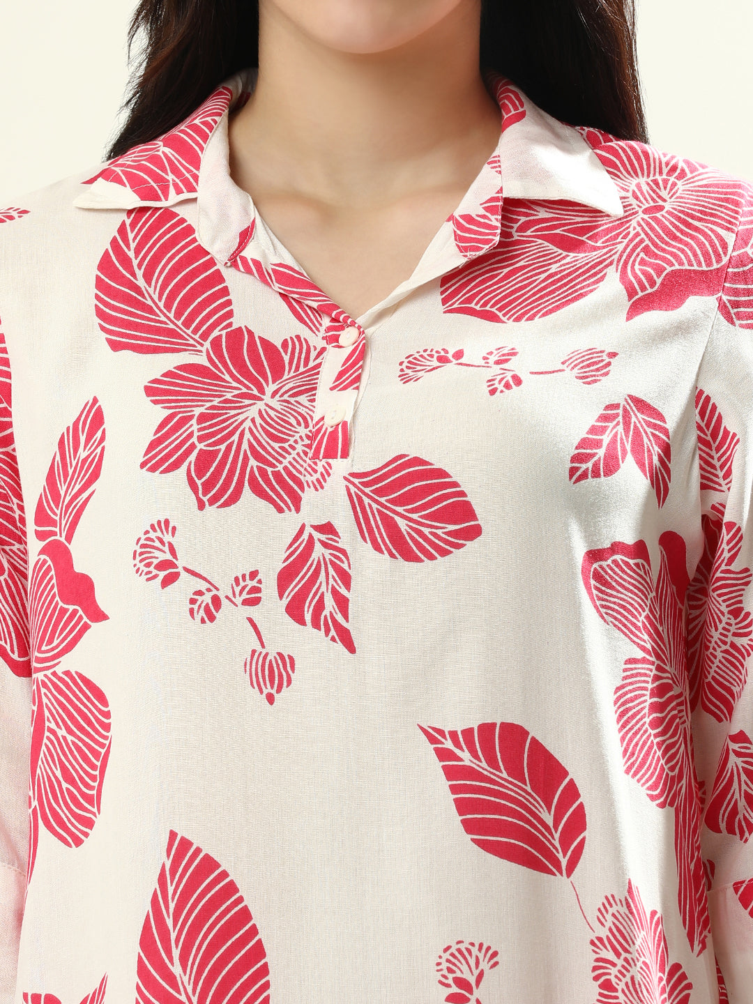 Printed Floral Pure Cotton Kurta Sets