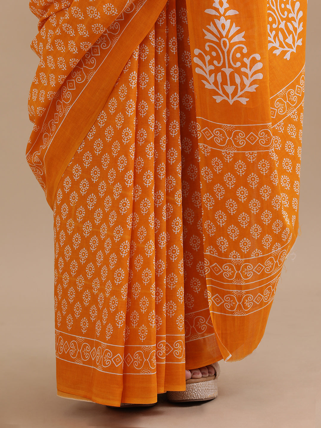 Mulmul Cotton Printed Saree