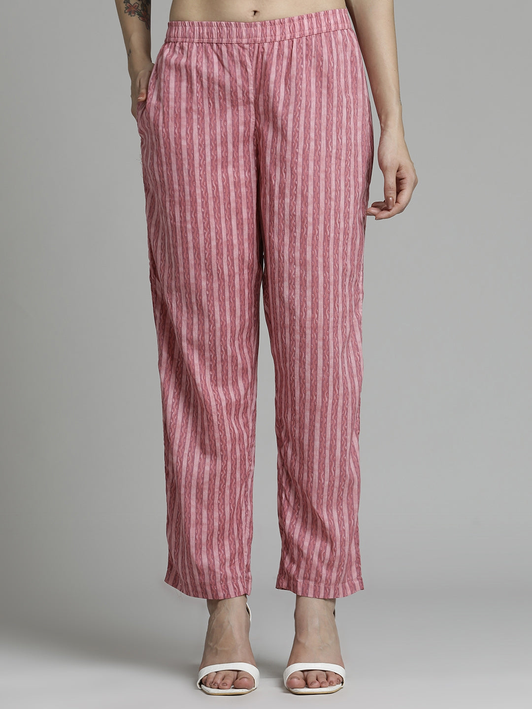 Paisley Printed Cotton Kurta Set With Dupatta