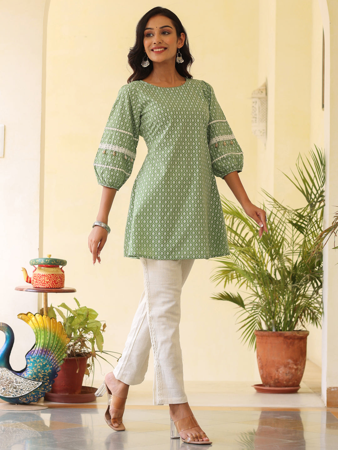 Shop summer wear short cotton kurta