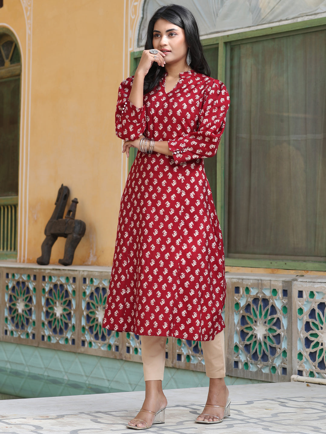 Buy Ethnic A line slit kurta