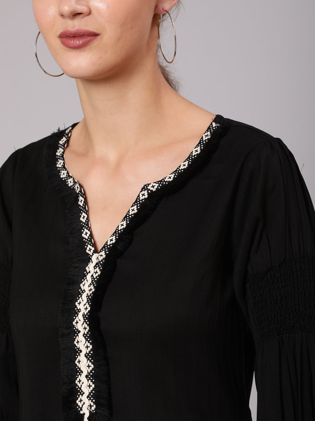 Buy Ethnic Wear Black Top For Girls At Jaipur Kurti