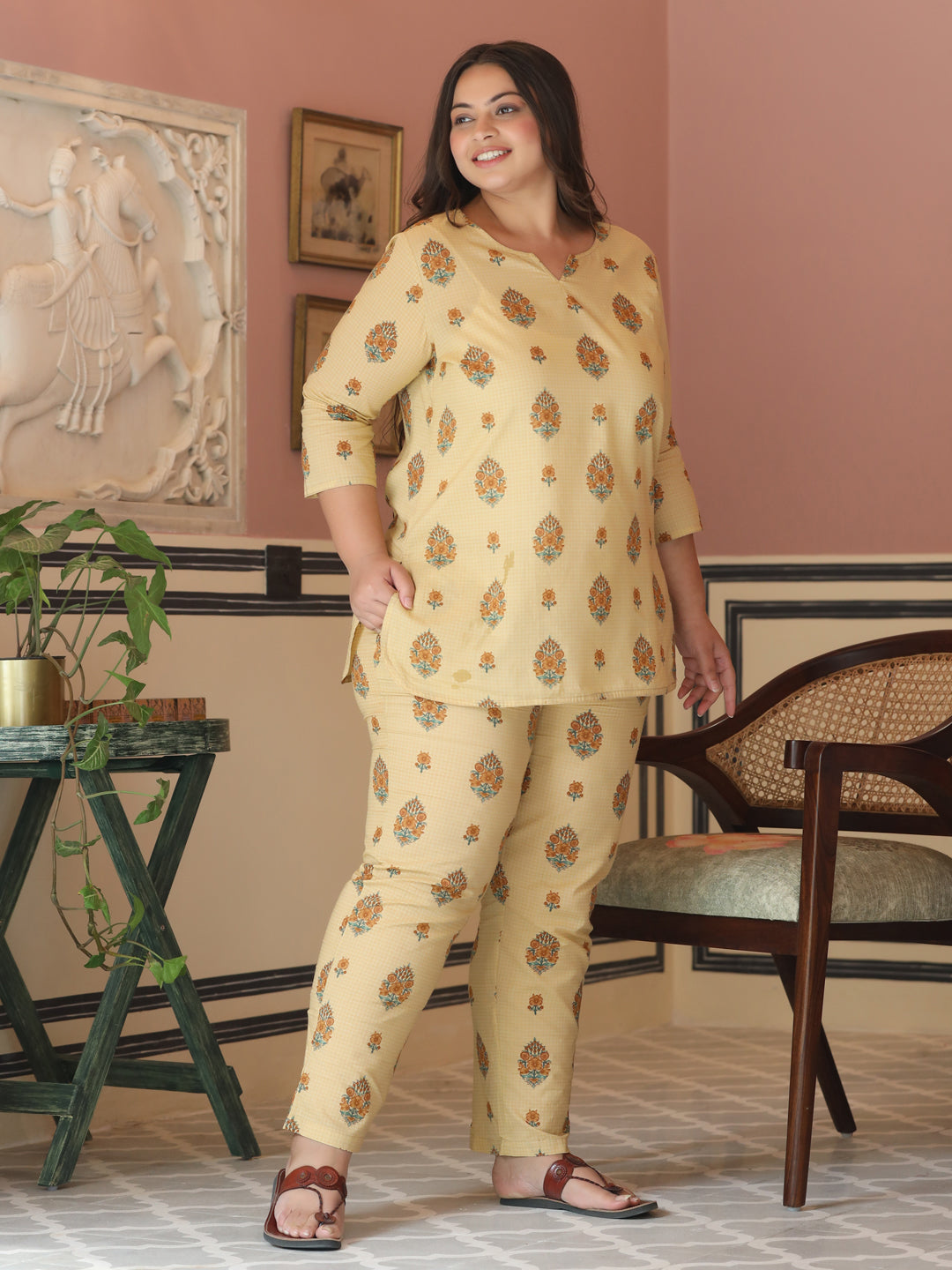 Stylish cotton night suit at jaipur kurti