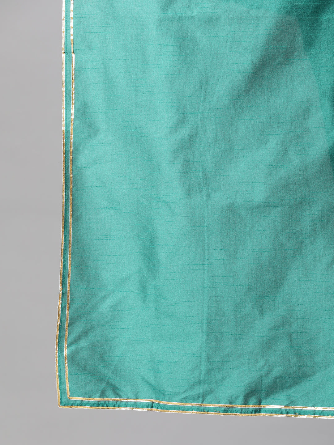 Blue Jacquard Woven Straight Kurta With Pants & Dupatta