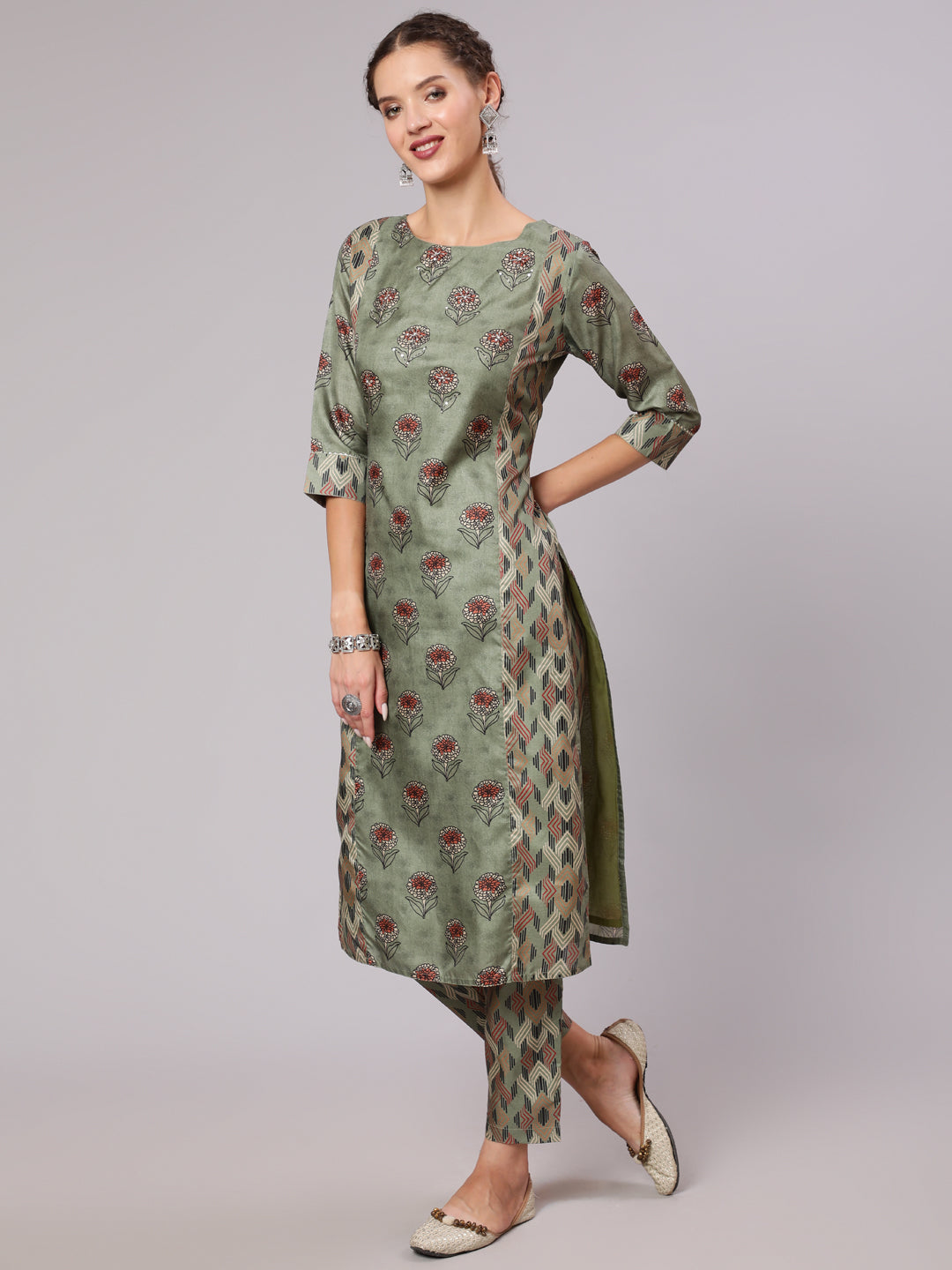 Shop Designer Ethnic Festive wear Mustard Co-Ord Set For Women & Girls Online At Jaipur Kurti