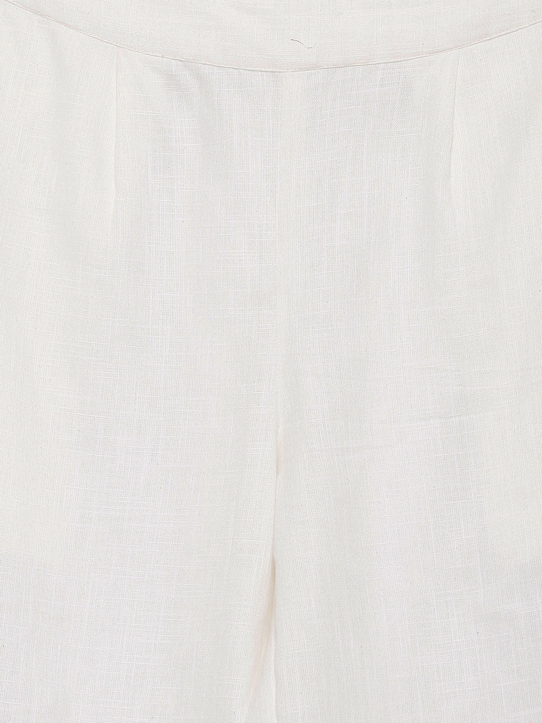 Aqua Straight Cotton Blend Kurta With Palazzo