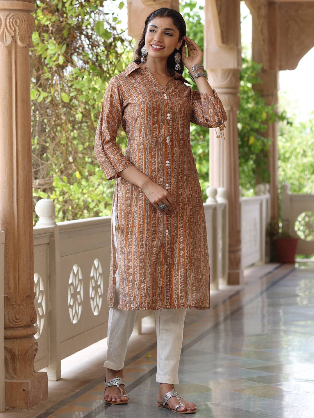 Printed Chander Straight Kurta