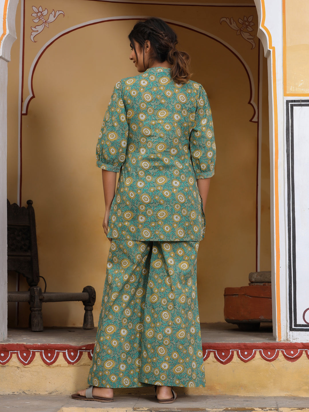 Printed Flared Palazzo