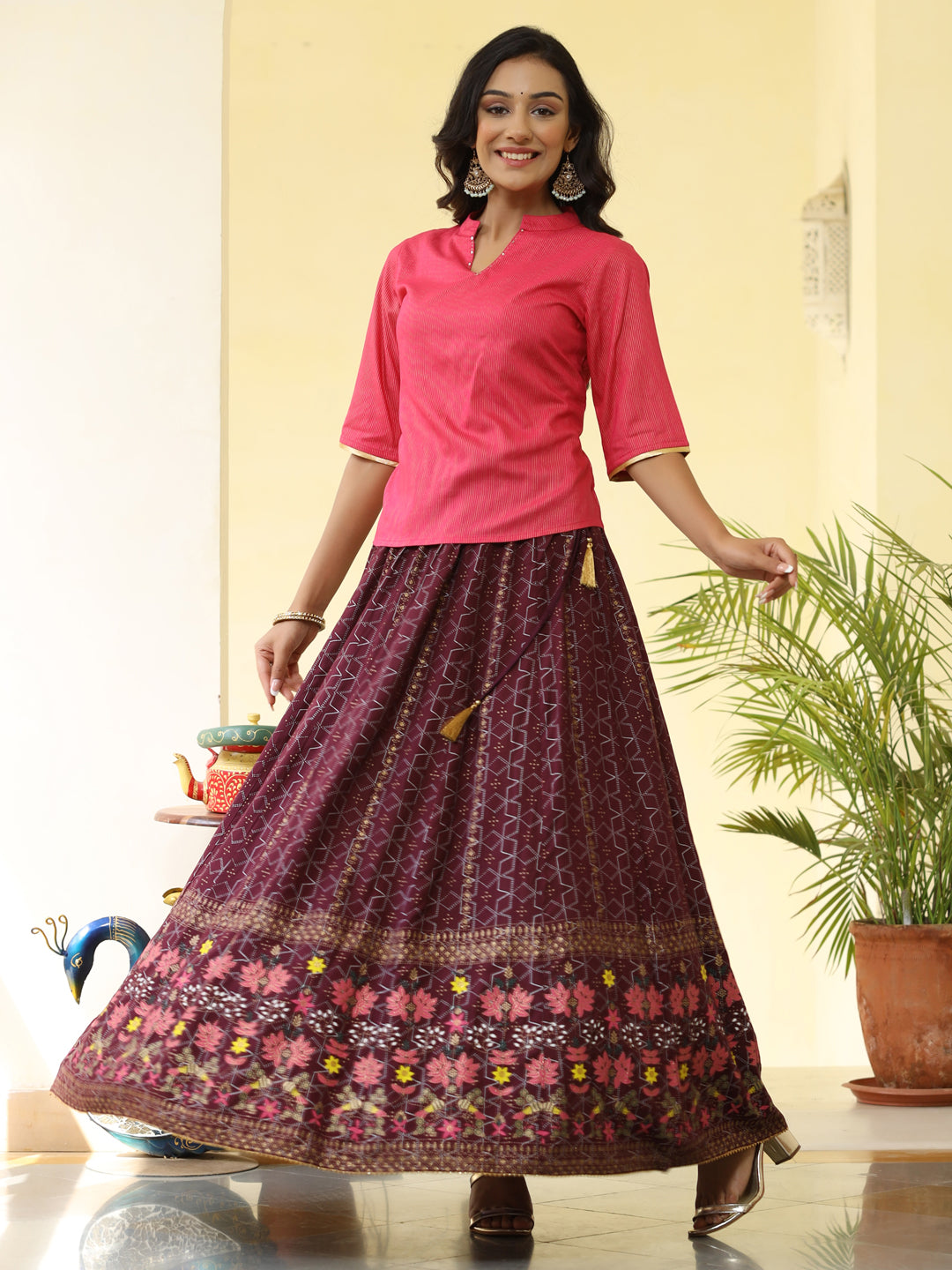 Buy Full Elastic Waistband Skirt for Women