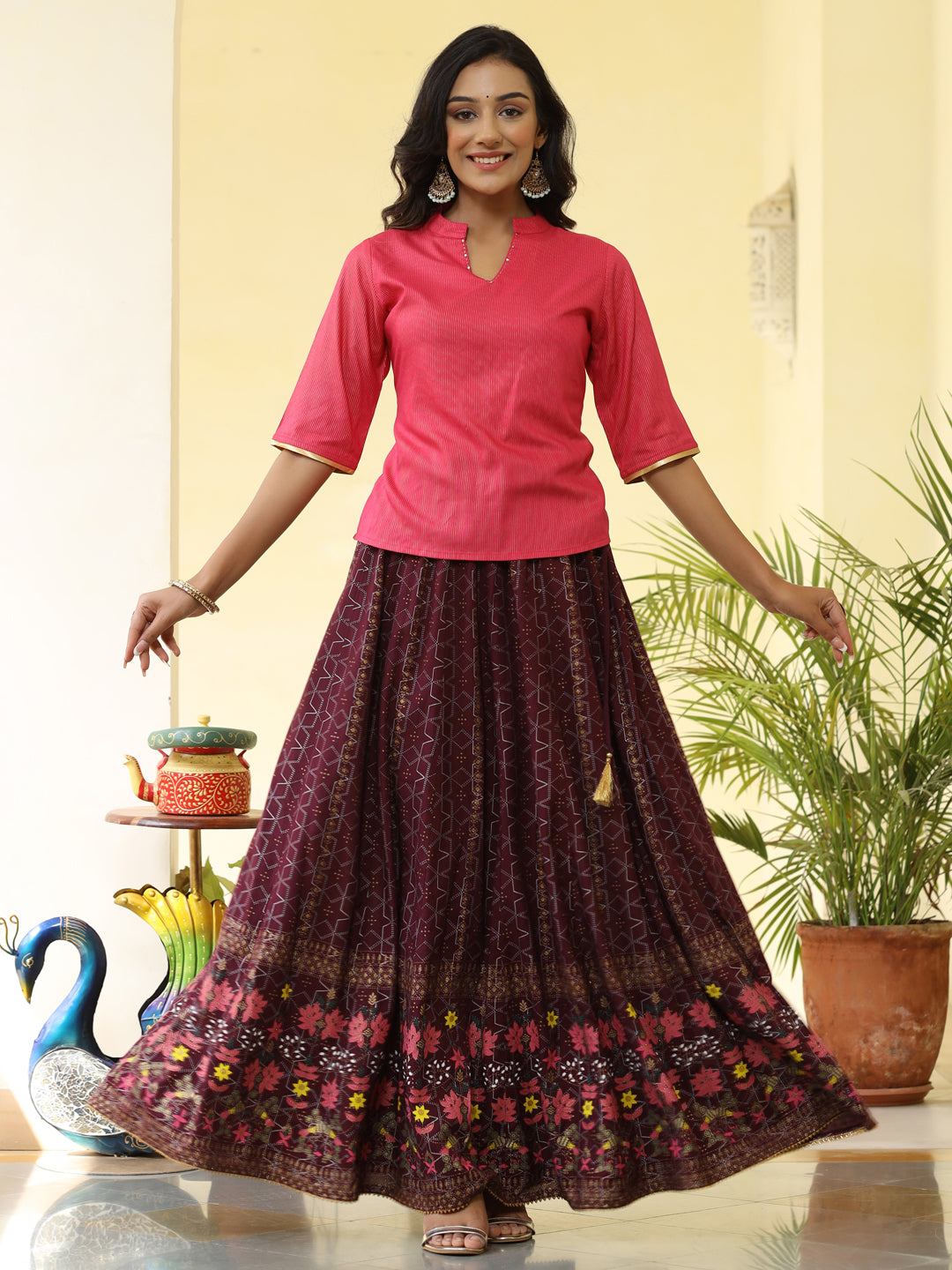 Shop Flared Maxi Skirt for women