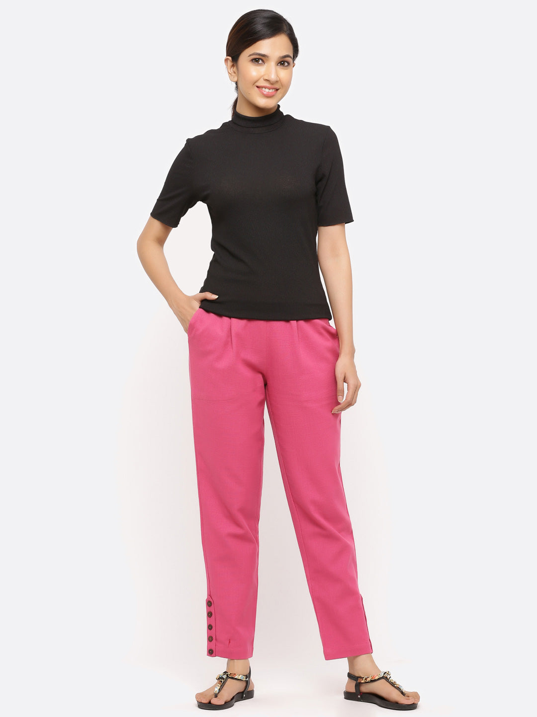 Shop ankle length straight pants for kurtis