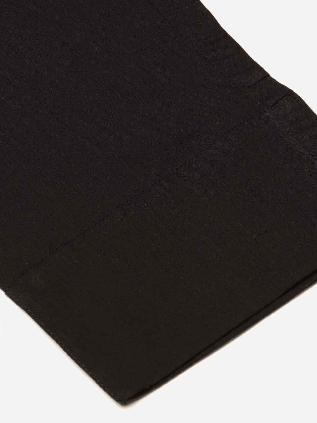 Black Ethnic Wear Cotton Pants
