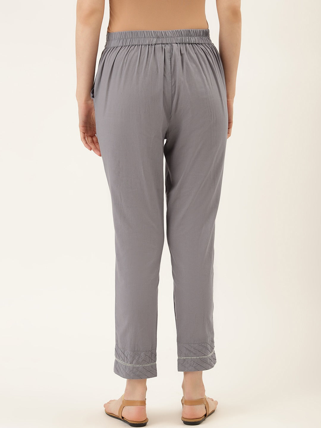 Grey Ethnic Wear Pant