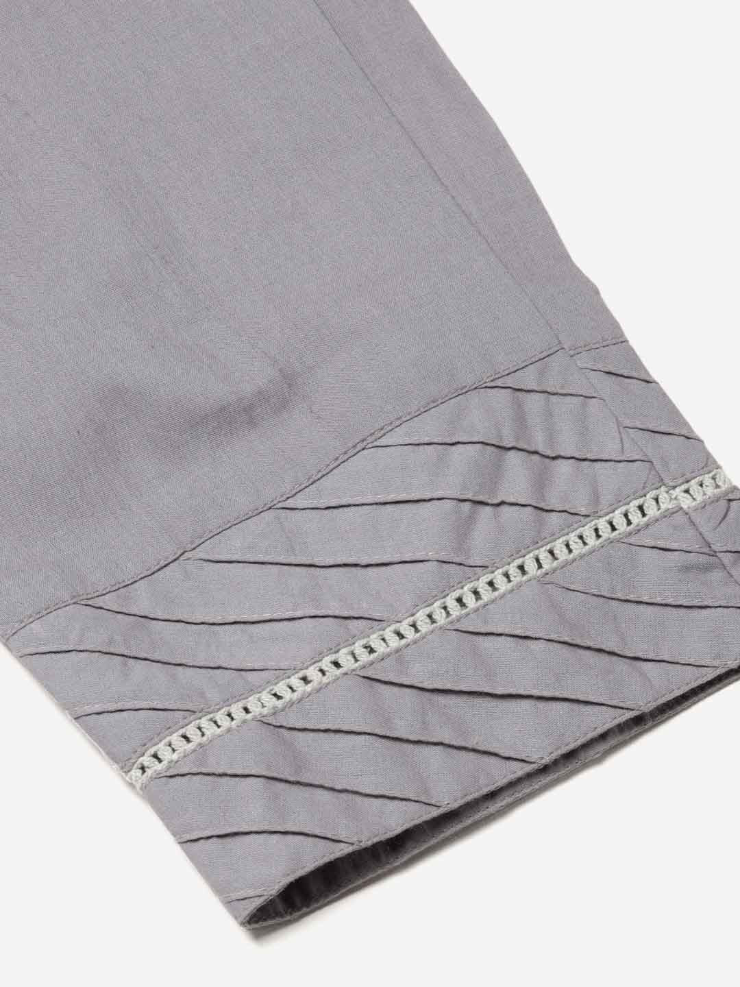 Grey Ethnic Wear Pant