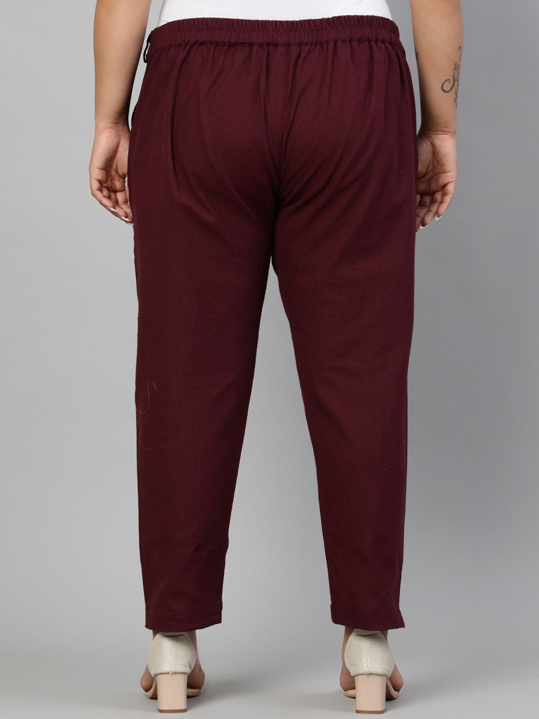 Buy ankle length straight pants for kurtis