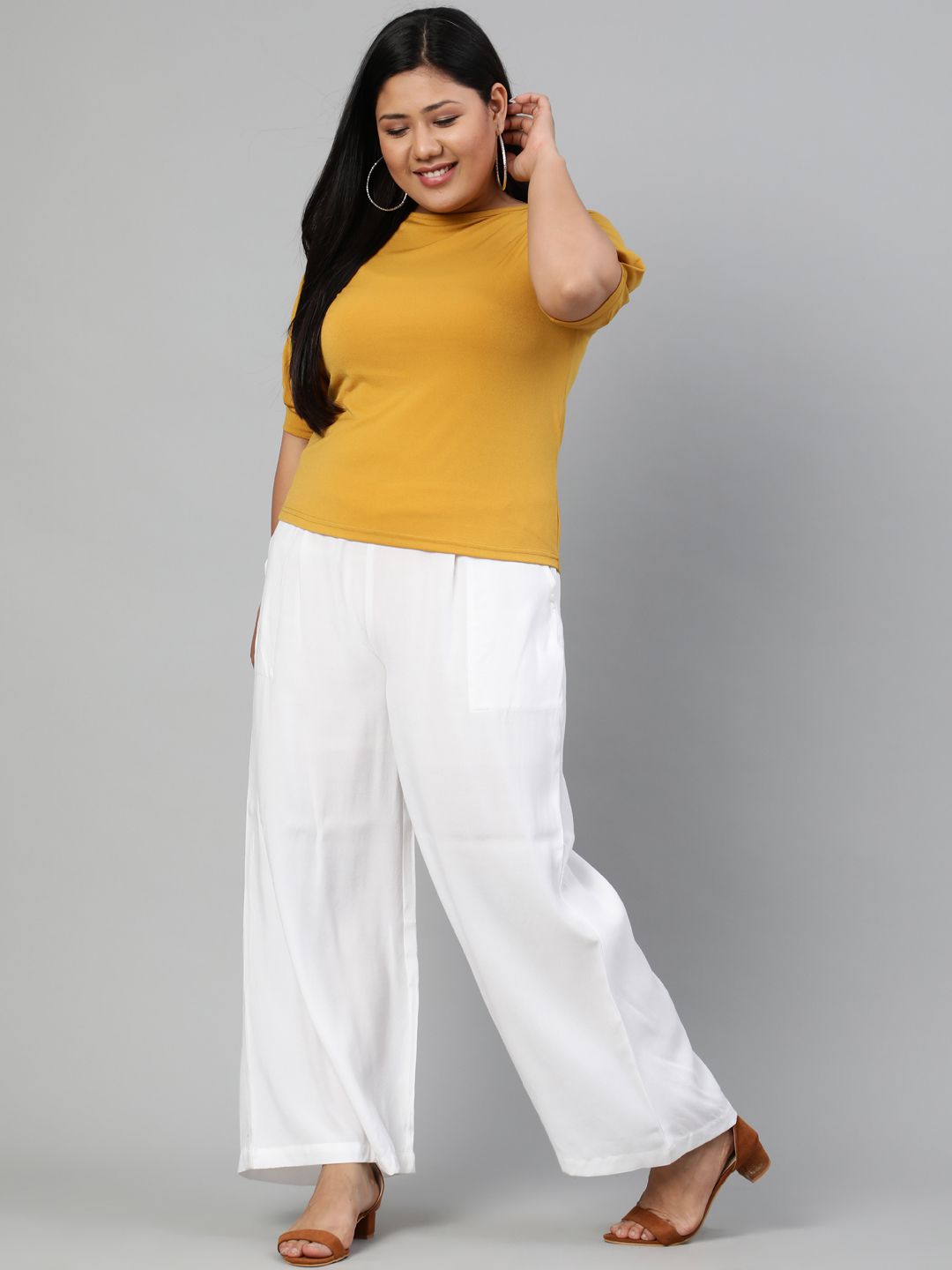 Get Ankle Length Palazzo for Ladies