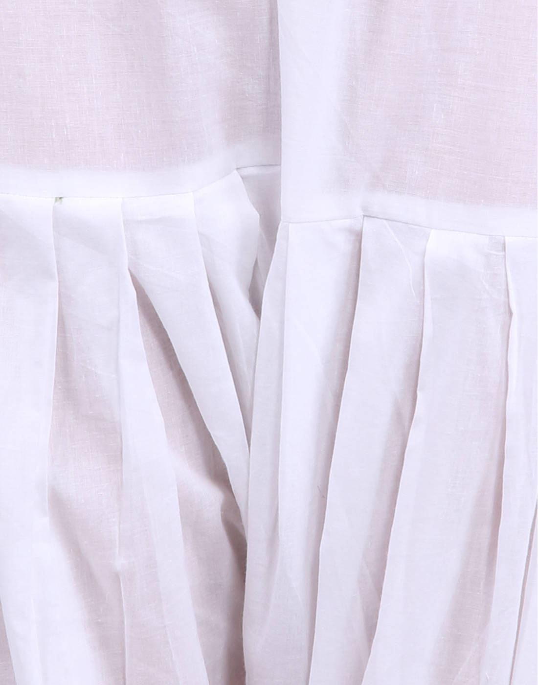 White Cotton Patiala Salwar And Dupatta Set