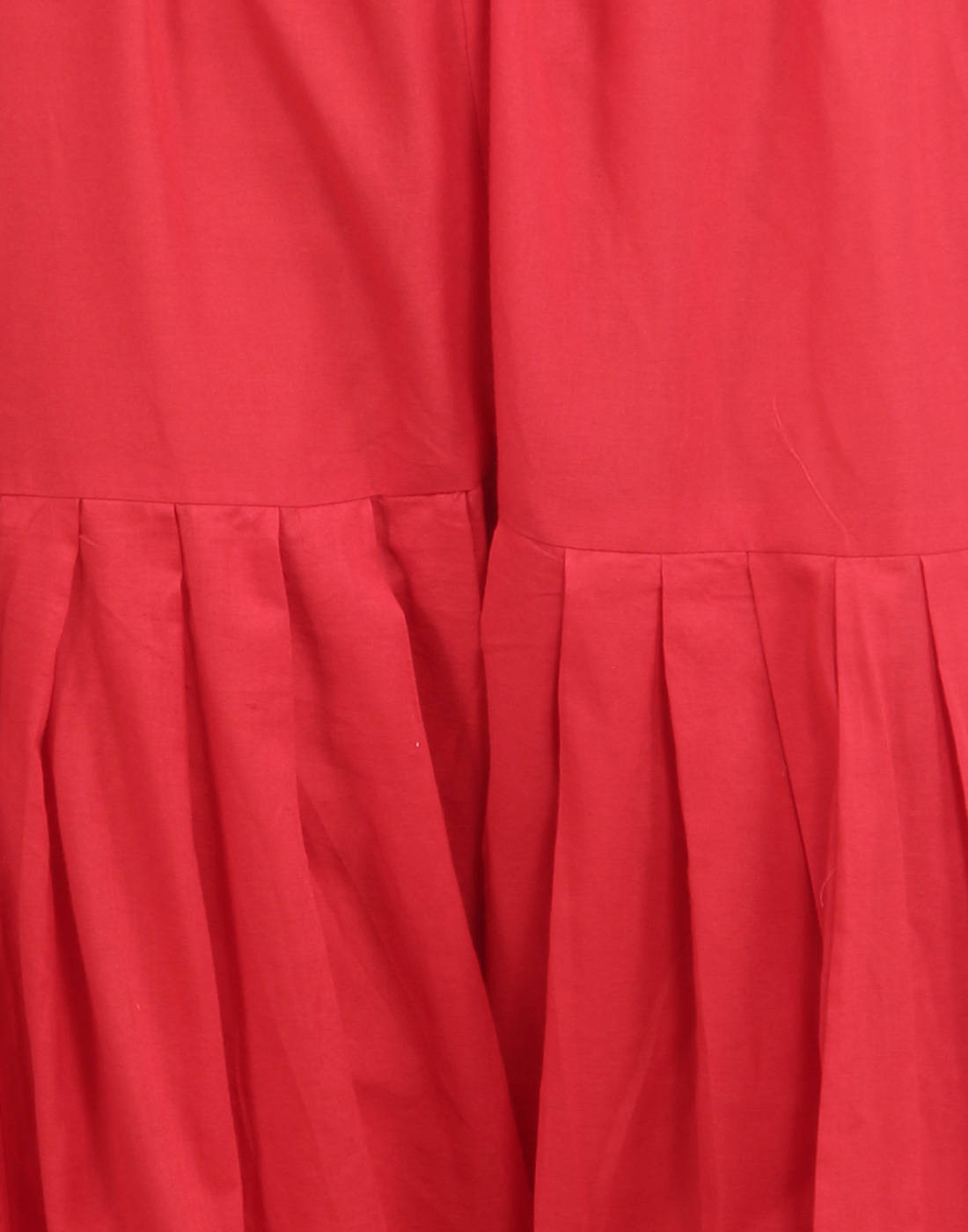 Red Cotton Patiala Salwar And Dupatta Set