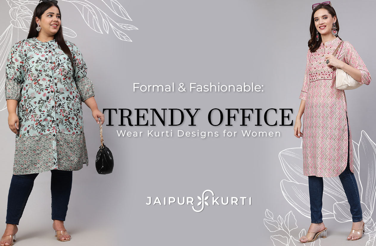 Trendy Office Wear Kurti Designs for Women