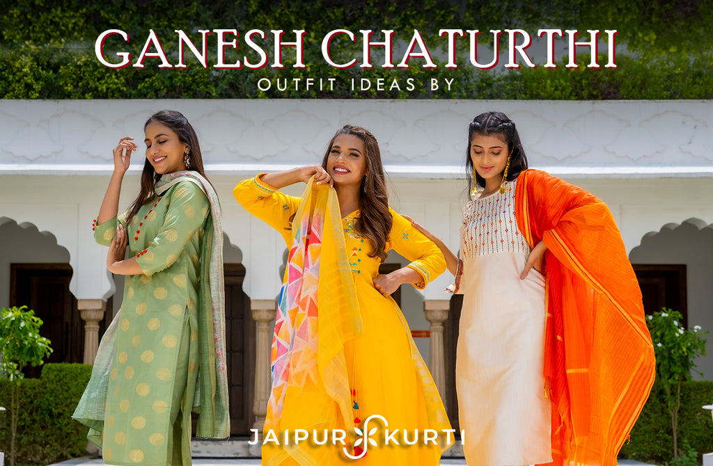 Ganesh Chaturthi Outfit Ideas By Jaipur Kurti