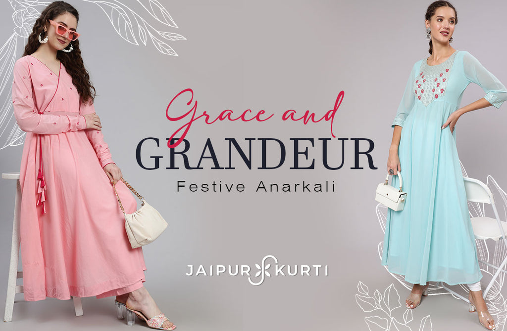 Grace And Grandeur: Festive Anarkalis By Jaipur Kurti