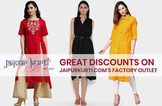 Great Discounts on JaipurKurti.com’s Factory Outlet Store!