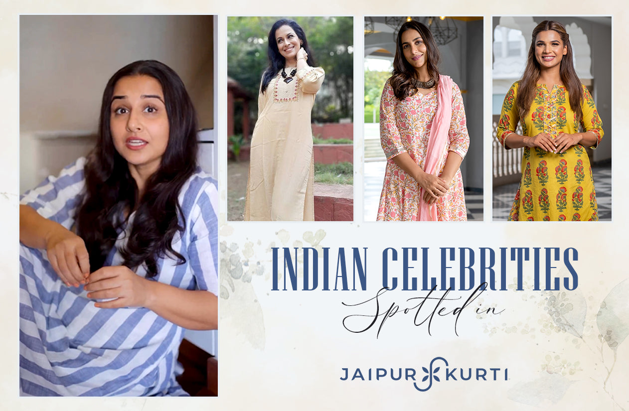 INDIAN CELEBRITIES SPOTTED IN JAIPUR KURTI