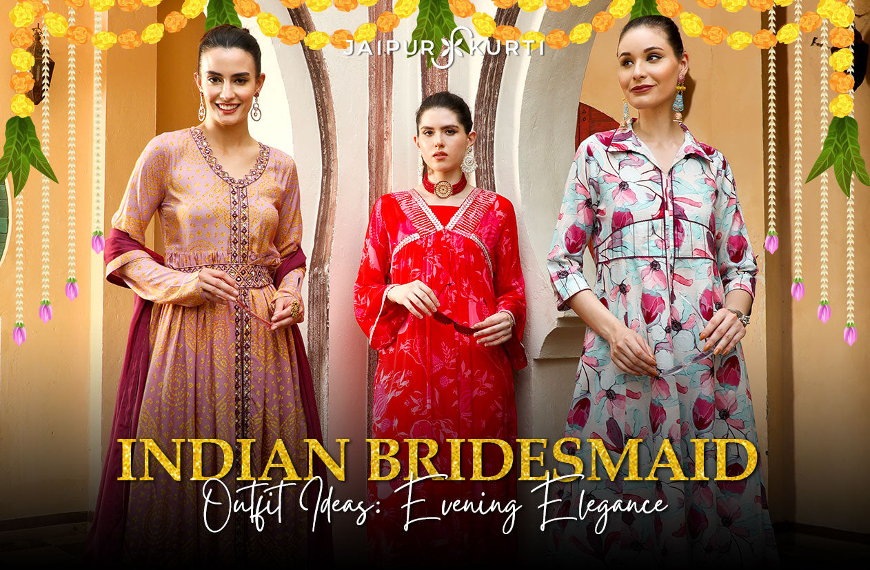 Indian Bridesmaid Outfit Ideas: Evening Elegance