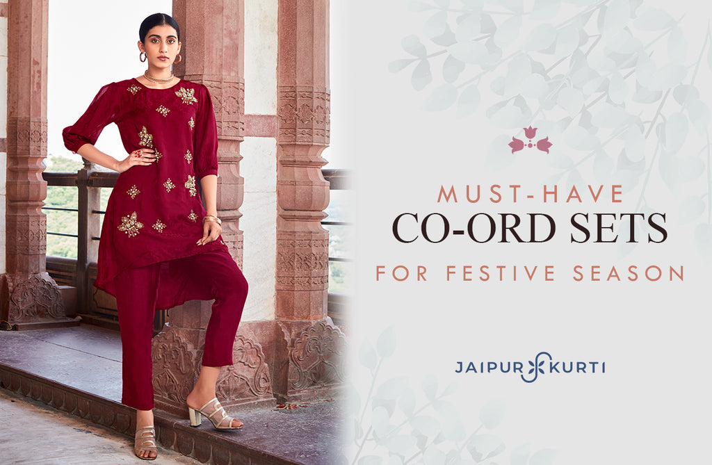 5 MUST-HAVE FESTIVE CO-ORD SETS FOR WOMEN by JAIPUR KURTI