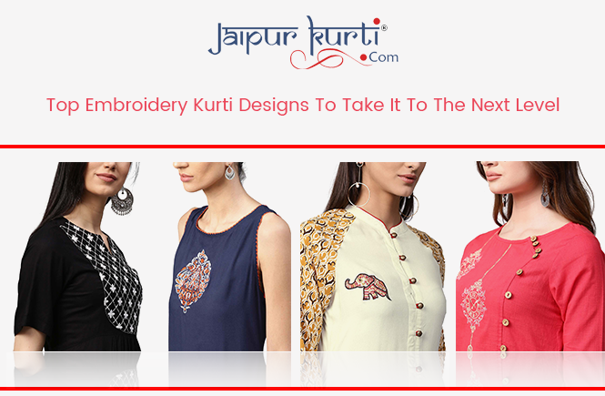 Top Embroidery Kurti Designs to Take It to the Next Level