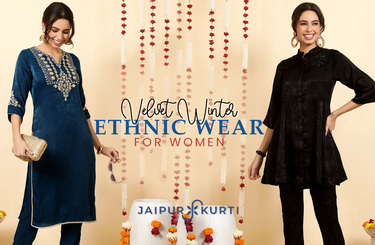 Velvet Winter Ethnic Wear for Women from Jaipur Kurti 