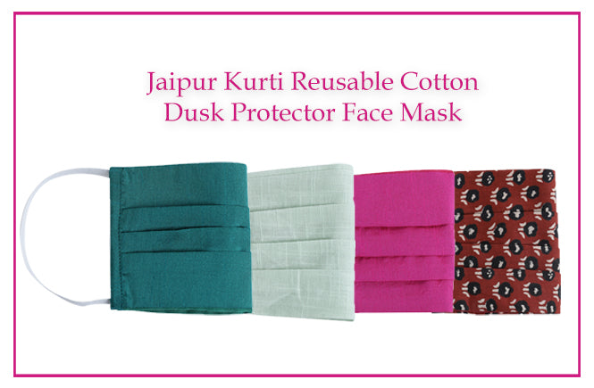 Jaipur Kurti Reusable Cotton Dusk Protector Face Mask