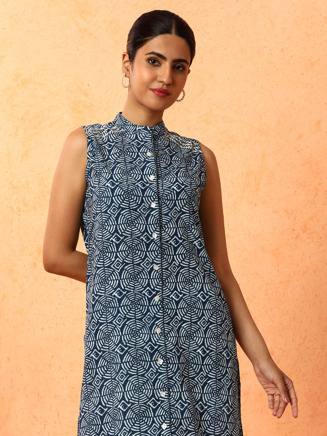 Floral Printed Straight Pure Cotton Kurta