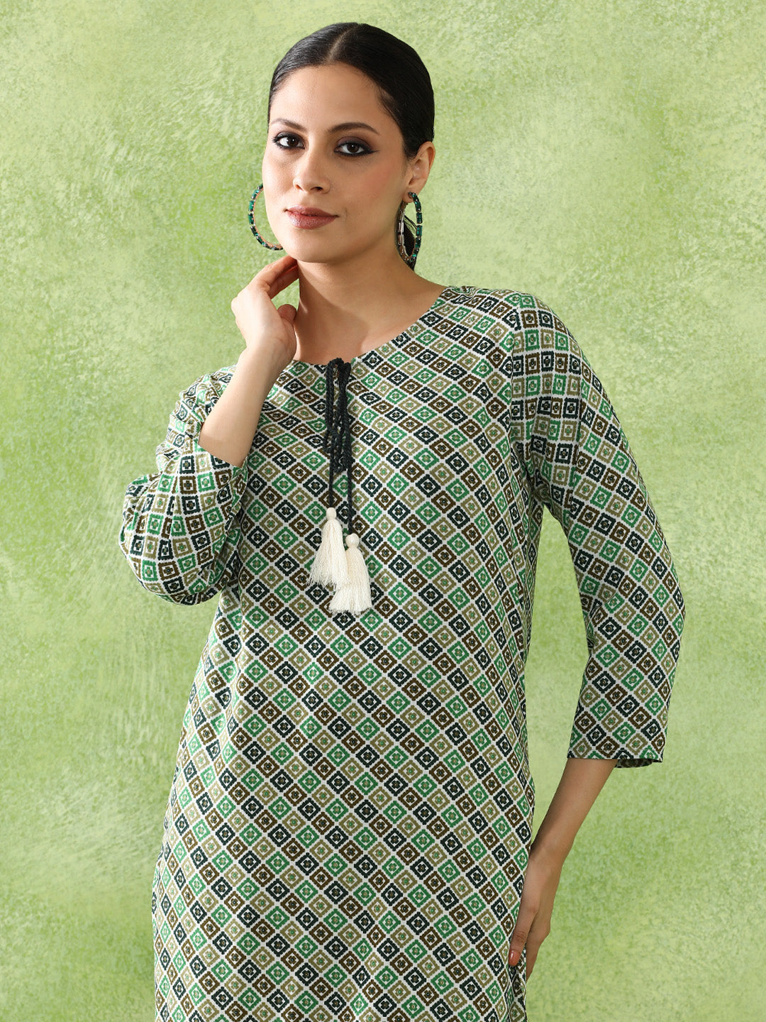 Floral Printed Straight Kurta