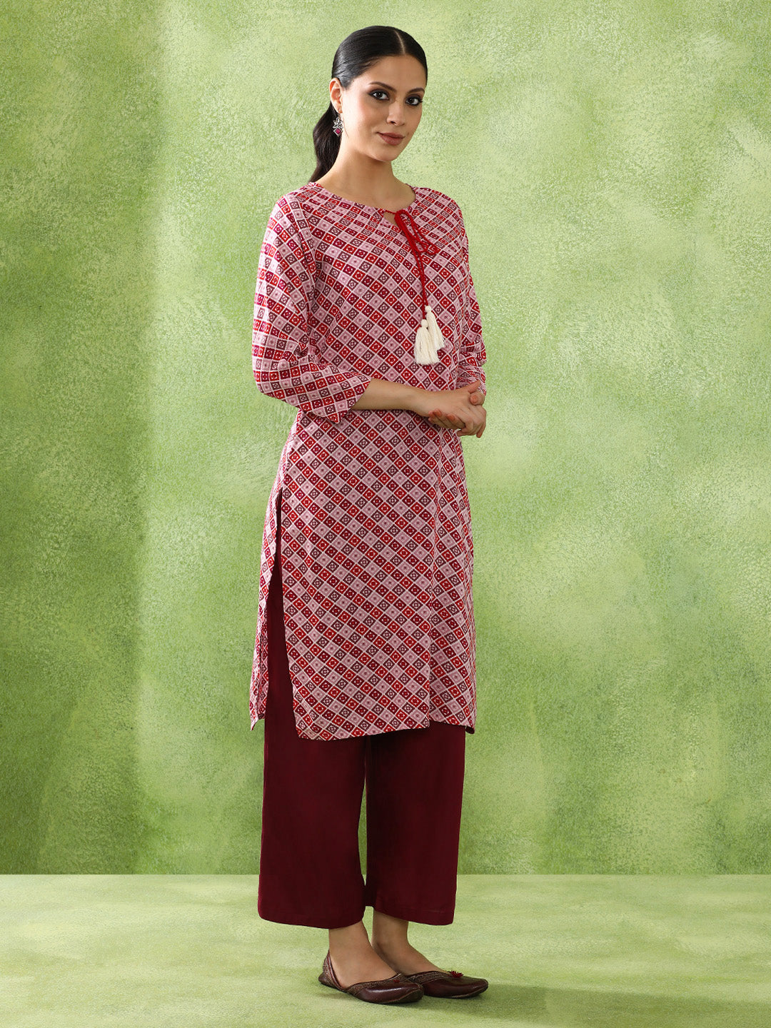 Floral Printed Straight Kurta