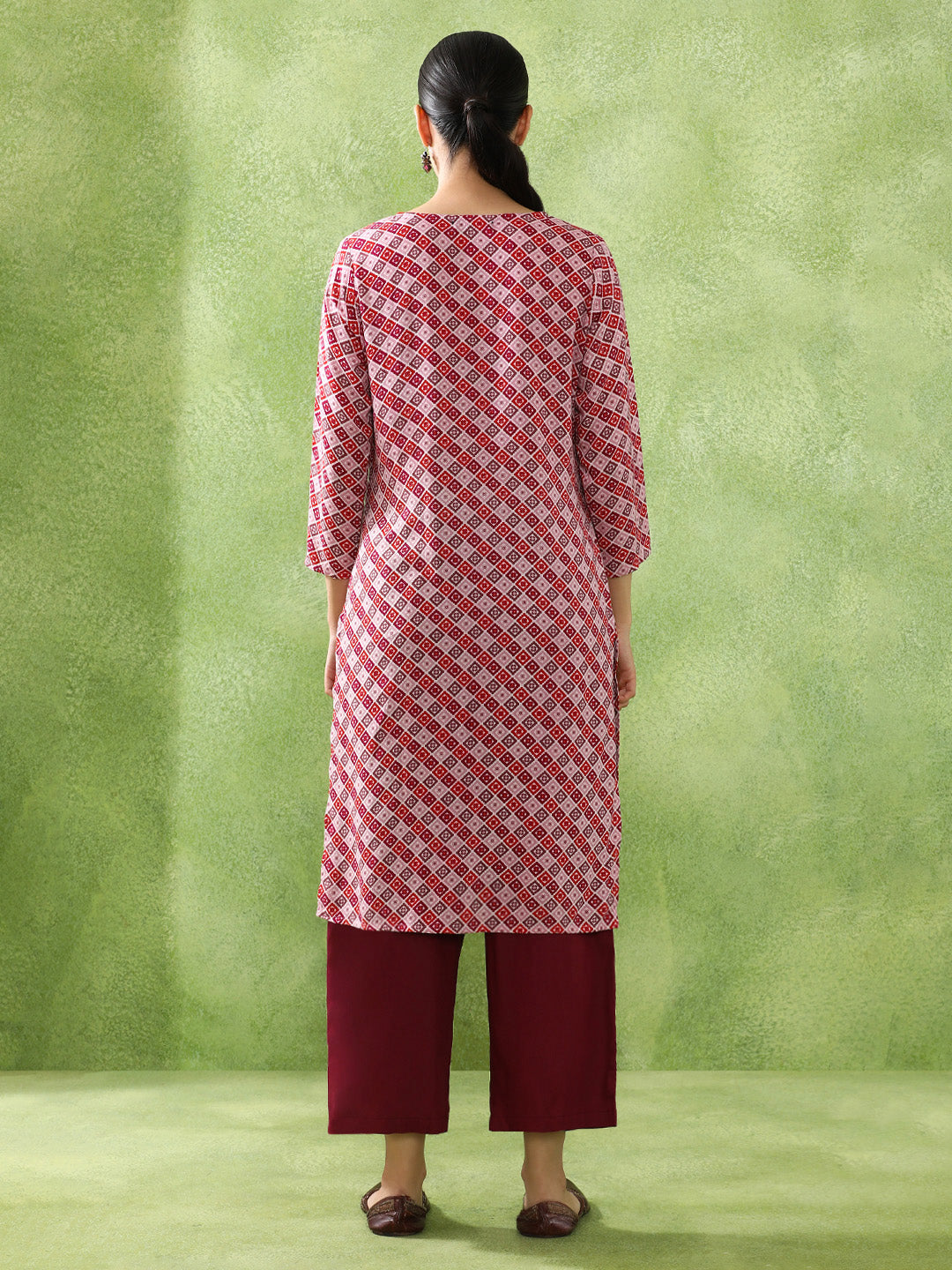 Floral Printed Straight Kurta