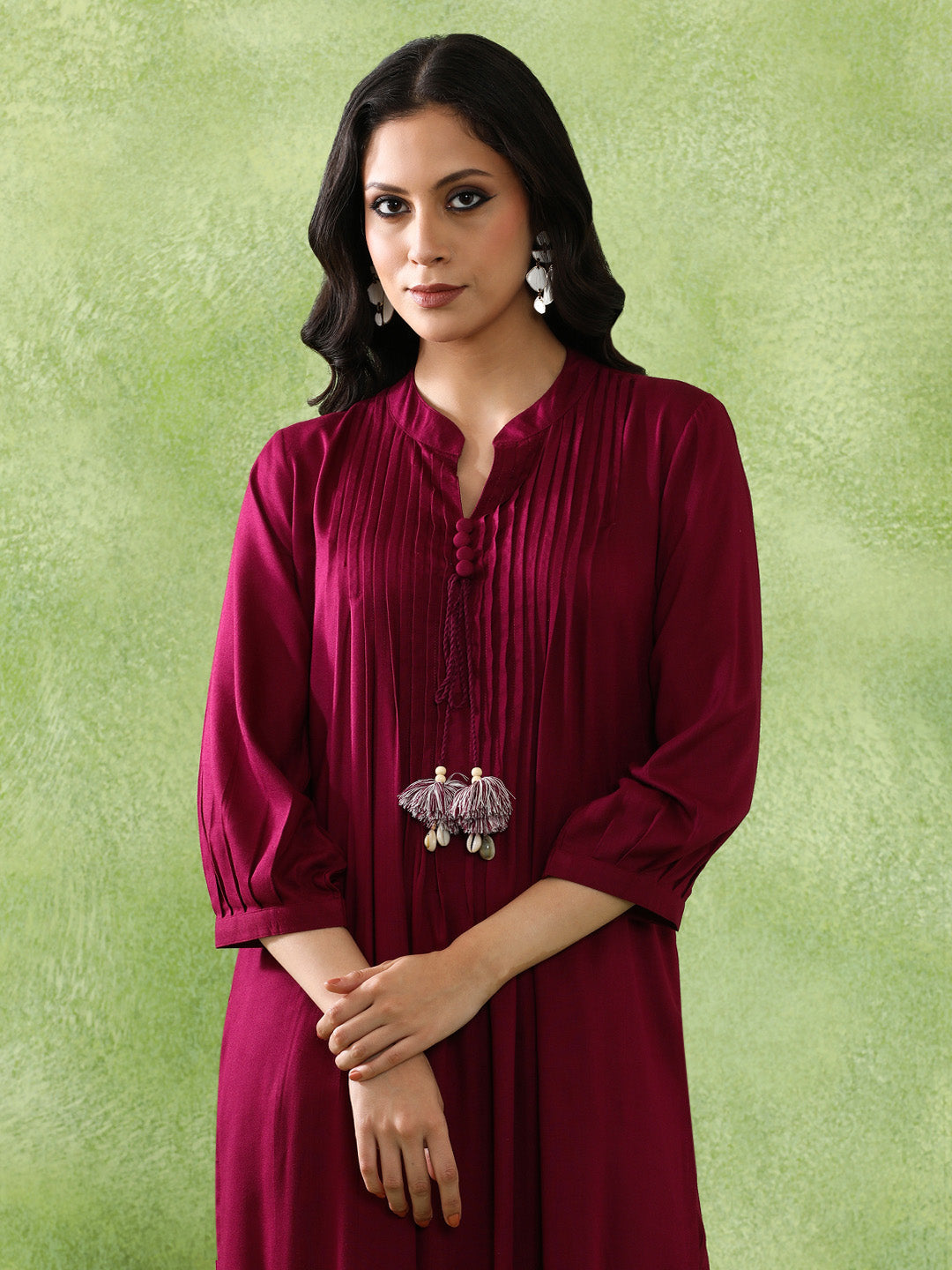 Embroidered Straight Kurta & Trousers Sets