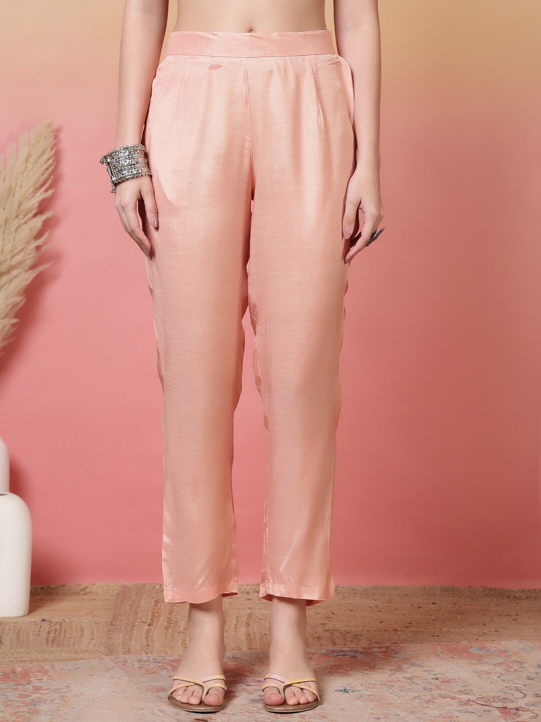 Floral Printed Straight Kurta & Trousers Sets