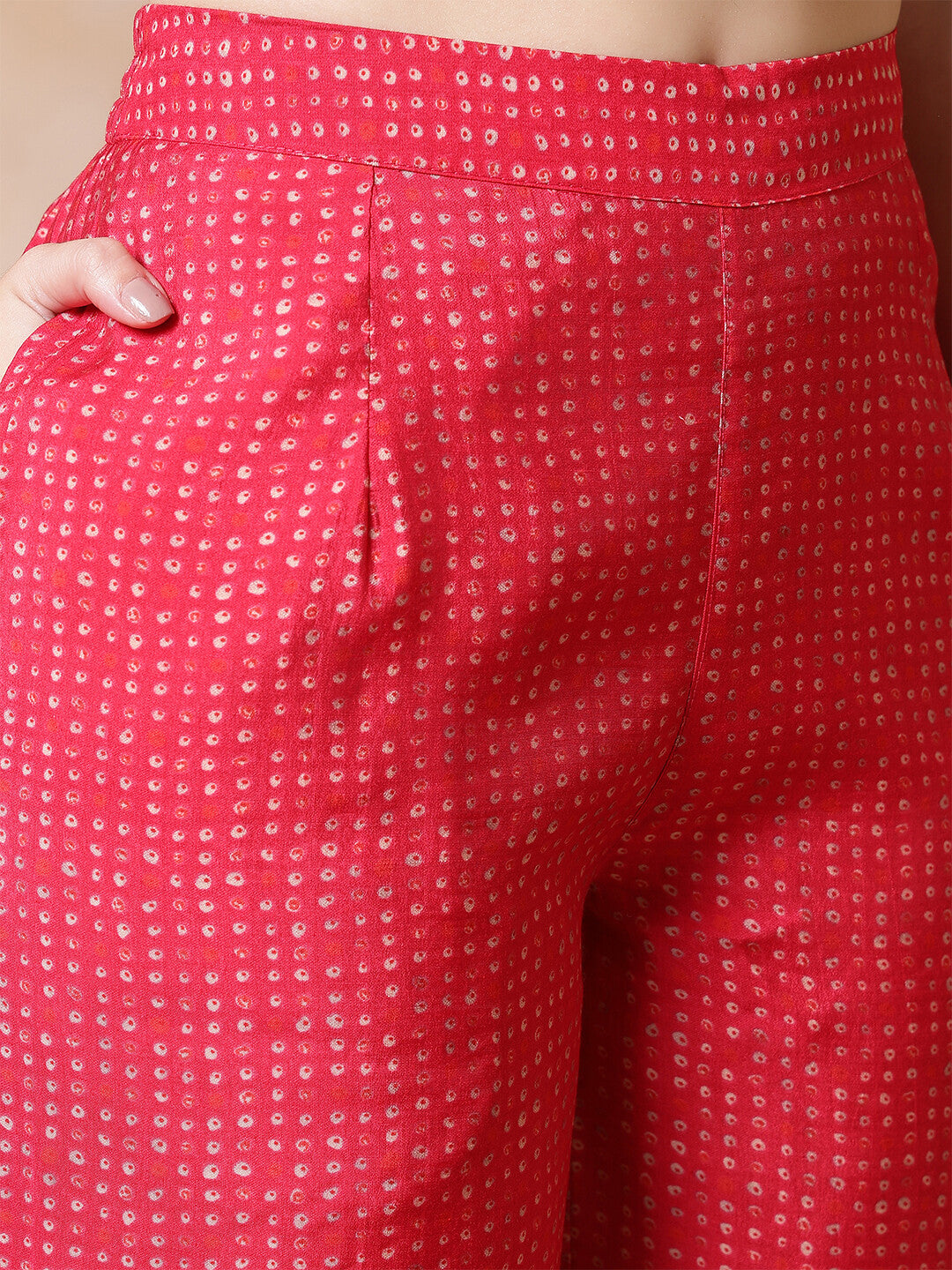 Floral Embroidered Straight Kurta & Trousers Sets