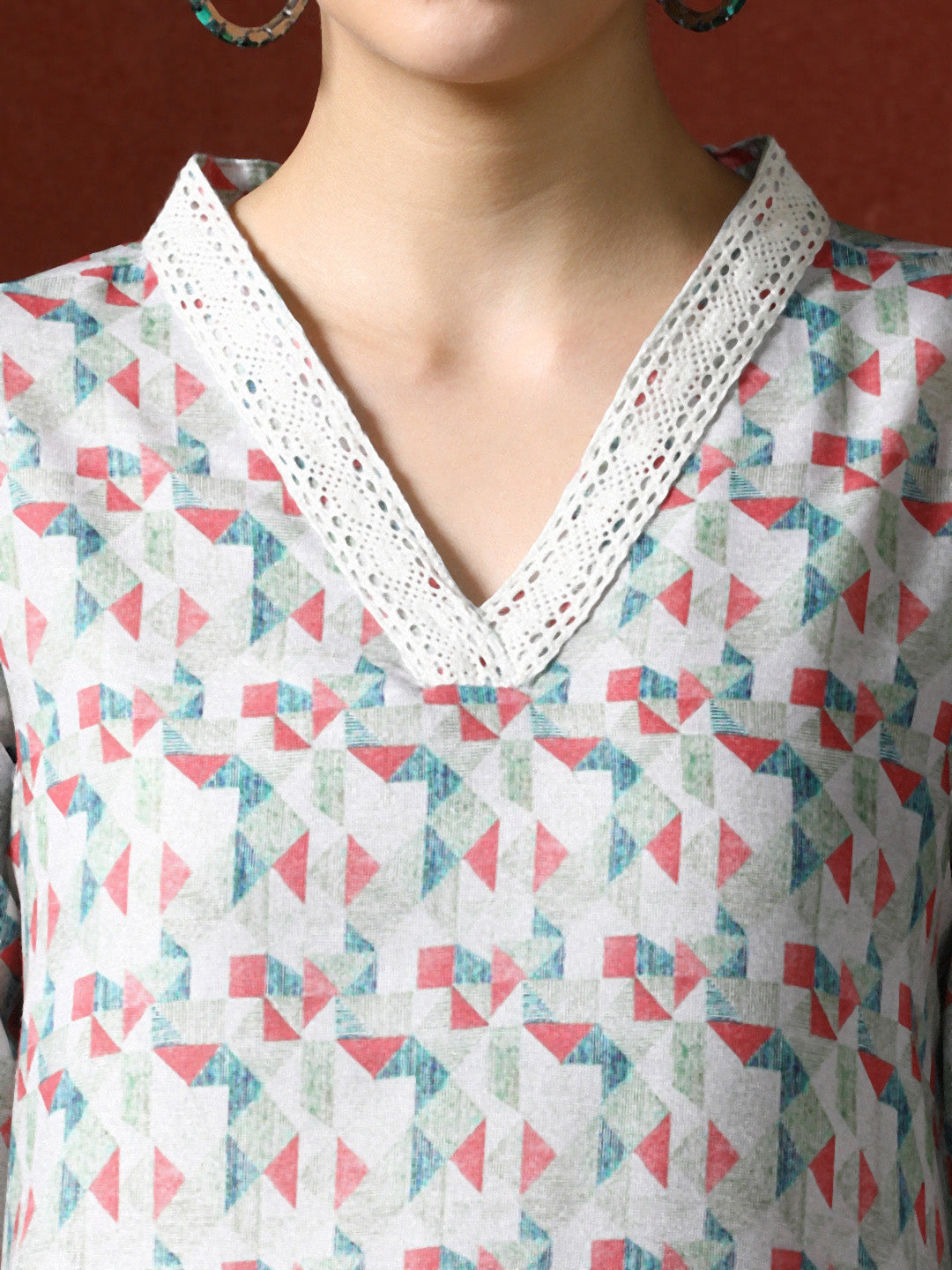 Floral Printed Straight Kurta