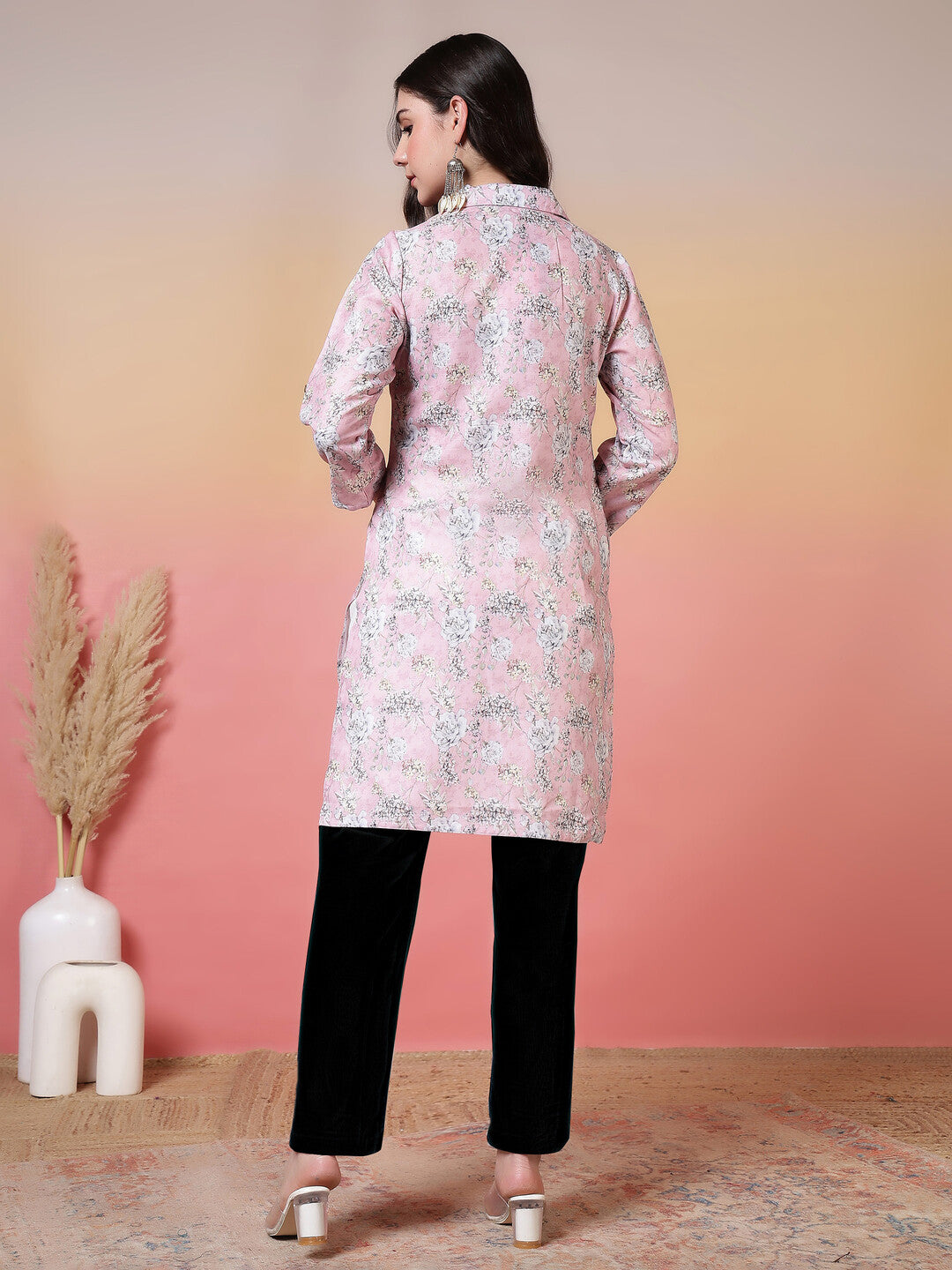 Floral Printed Straight Kurta
