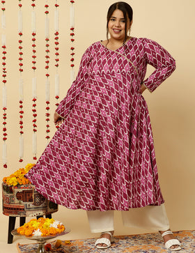 M to 6XL Size Rayon Embroidery Gown , for Women, Plus Size Kurta