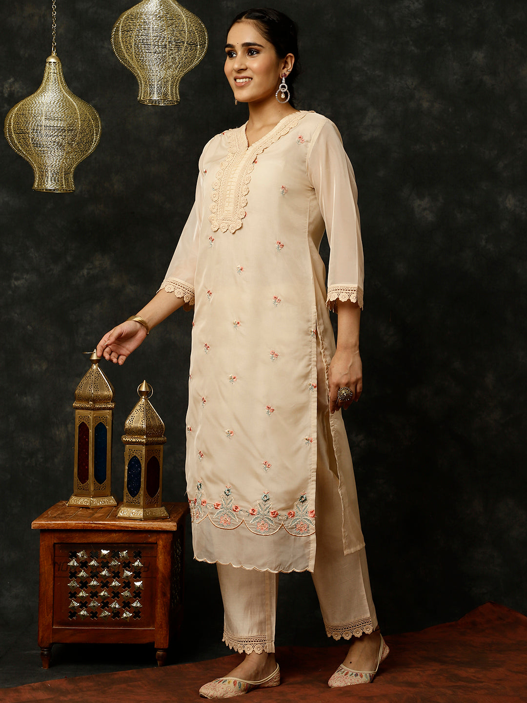Buy Black Ethnic Printed Cotton Dress - Jaipur Kurti