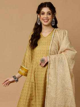 Buy KEX Yellow Indian Churidar Cotton Casual wear Silm fit