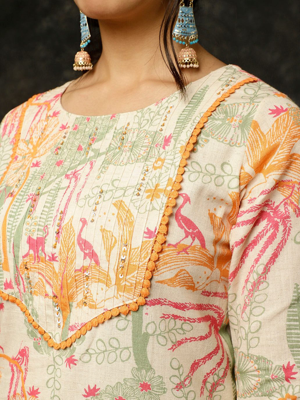 Gamthi Ladies Flavour South Cotton Kantha Work Kurtis – Kandyvilla The  Fashion Store