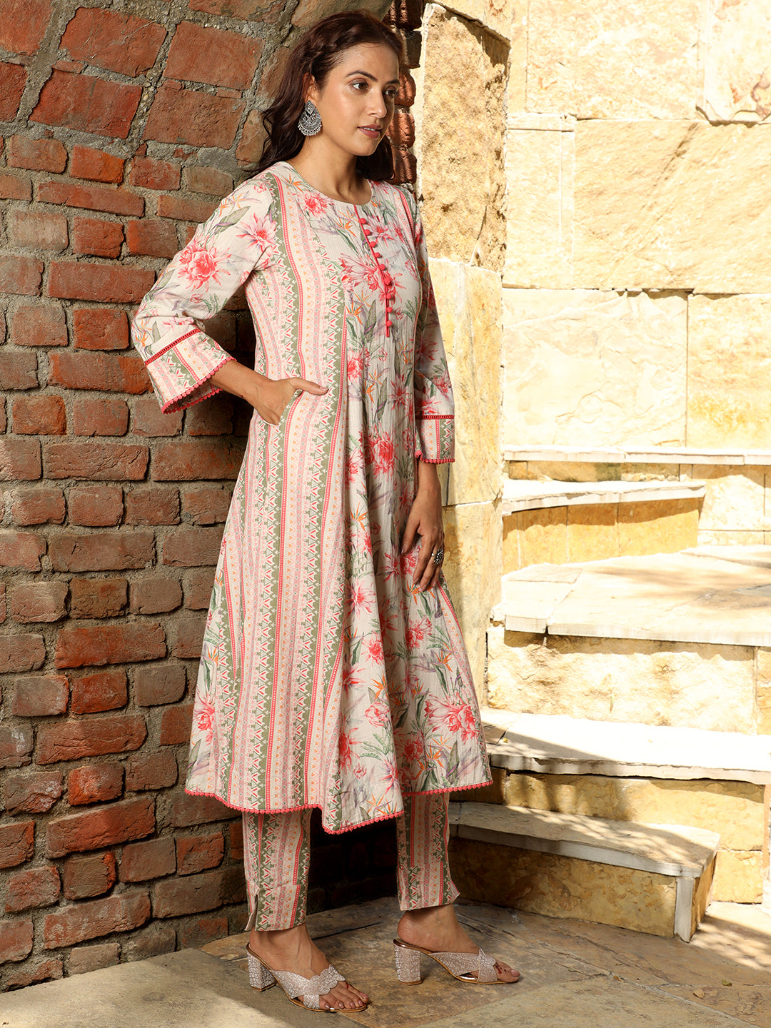 Jt amee pure lawn cotton printed Kurti pants with dupatta set catalogue  wholesaler in India